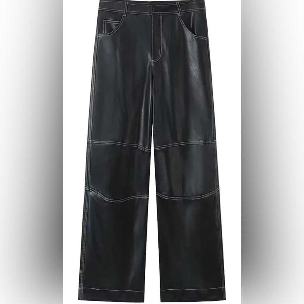 Zara faux leather pants